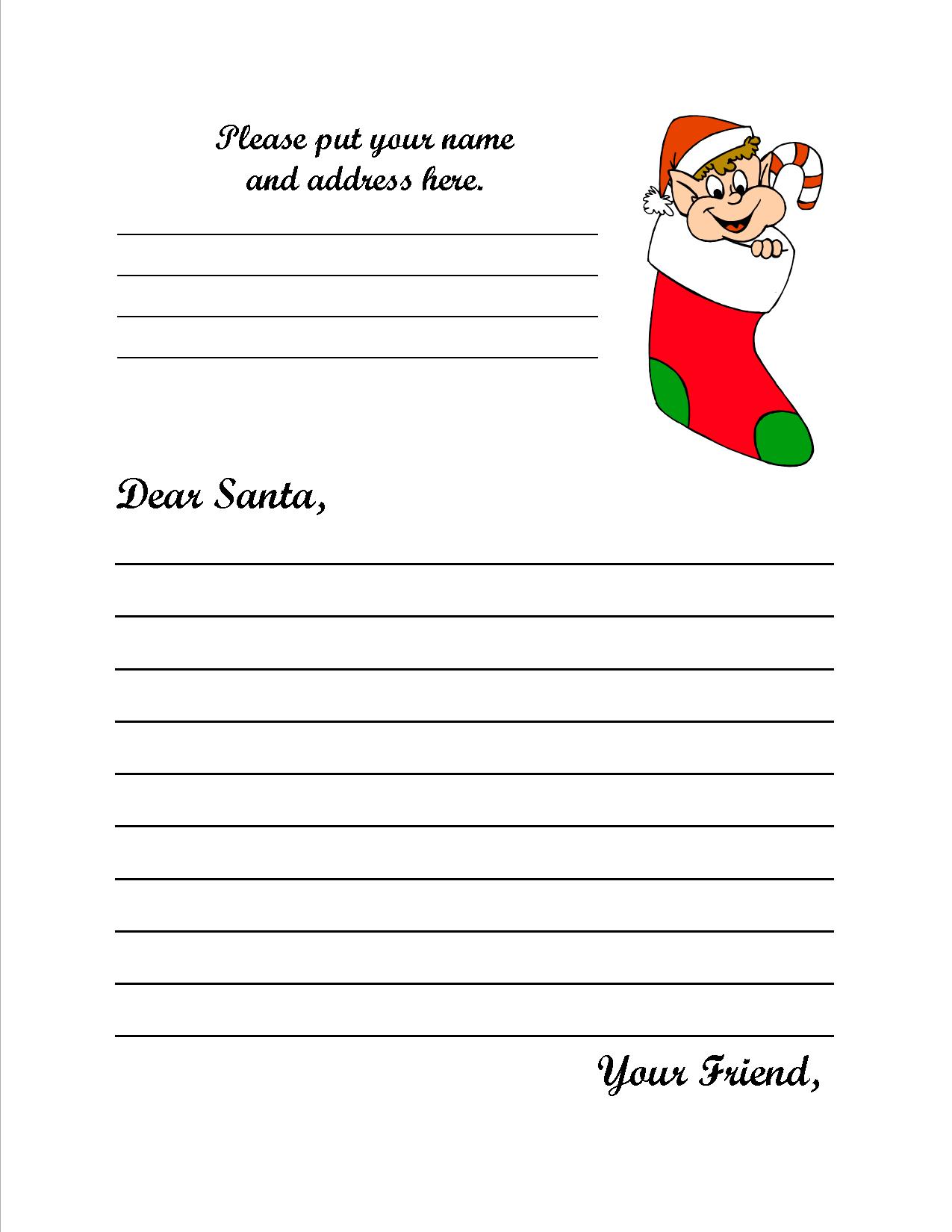 christmas letter to santa